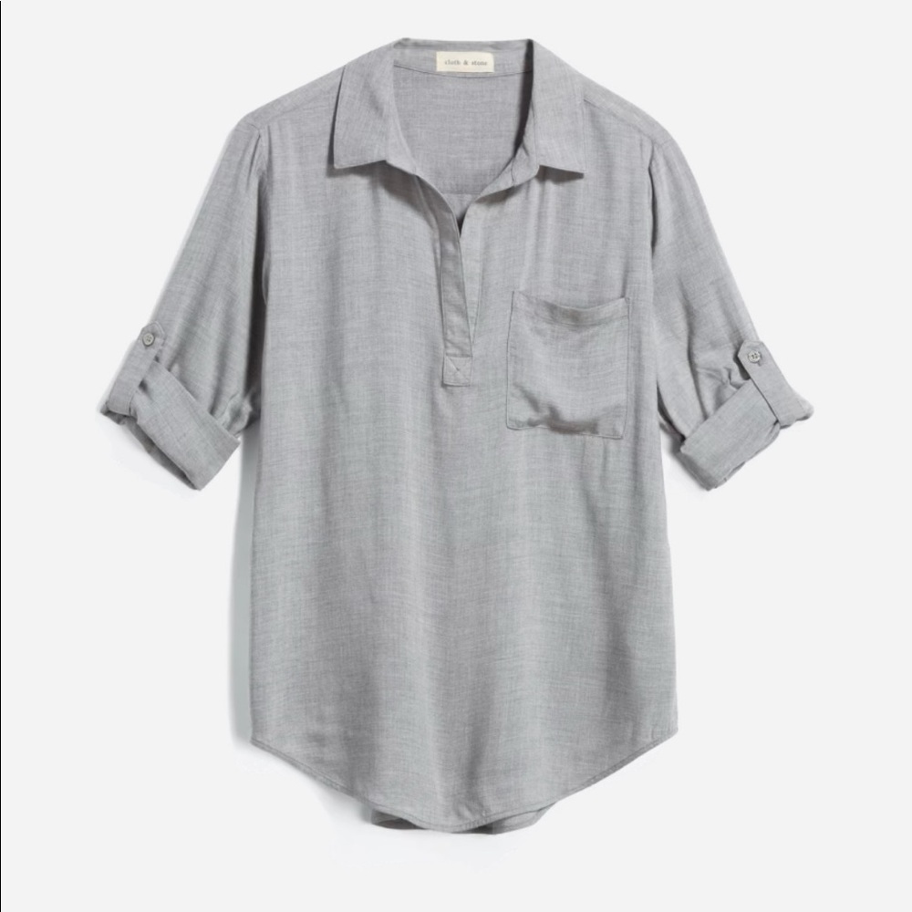 Cloth & Stone Romola Relaxed Popover Top Small
